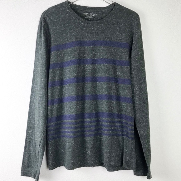 Banana Republic Soft Wash Striped Long Sleeve Tee